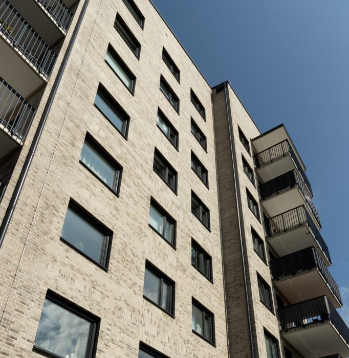 Flerbostadshus ritad av Karin Petterssons Arkitektbyrå. Lokaliserad på Högasten i Helsingborg.
